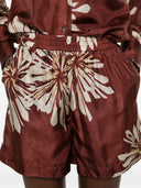 Shorts in Seta Stampata Brunello Cucinelli