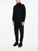 Sweat-shirt zippé en coton mélangé Emporio Armani