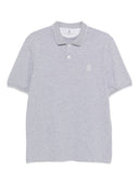 Polo in cotone con logo Brunello Cucinelli
