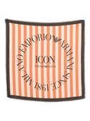Foulard en soie pré-rayé Emporio Armani Capsule
