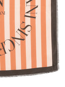 Foulard en soie pré-rayé Emporio Armani Capsule