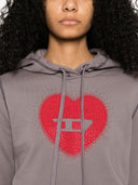 Felpa con cappuccio Diesel Heart in cotone