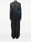 Mm6 Maison Margiela Leather Effect Bomber Jacket