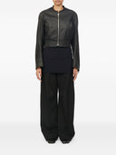 Mm6 Maison Margiela Leather Effect Bomber Jacket