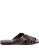 Tod's Sandales plates en cuir