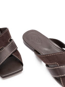 Tod's Sandales plates en cuir