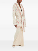 Alanui Bandana Jacquard Cashmere And Linen Cardigan