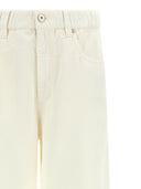 Pantalon Brunello Cucinelli en coton et lin mélangés