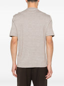 T-shirt z domieszką lnu Brunello Cucinelli