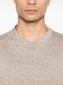 T-shirt z domieszką lnu Brunello Cucinelli