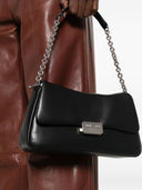 Sac à bandoulière en cuir moyen Emporio Armani