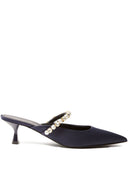 Stella Mc Cartney Mules Elsa con perle e cristalli