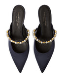 Stella Mc Cartney Mules Elsa con perle e cristalli