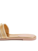 Valentino Garavani V Logo Signature Leather Flat Sandals