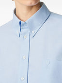 Camisa corta de algodón Ami Paris
