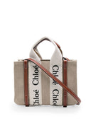 Chloé Woody Mini sac fourre-tout en toile