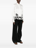 Ermanno Scervino Silk Embroidered Shirt