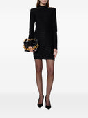 Gonna midi con monogramma Balmain