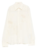 Ermanno Scervino Embroidered Silk Shirt
