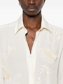 Ermanno Scervino Embroidered Silk Shirt