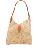 Ermanno Scervino Rafia Medium Hobo Bag