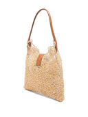 Ermanno Scervino Rafia Medium Hobo Bag