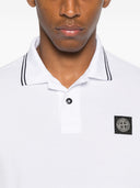 Stone Island ロゴ コットン ポロシャツ