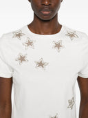 Alice + Olivia Embroidered Cotton T Shirt