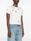 Alice + Olivia Embroidered Cotton T Shirt