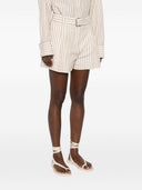 Iro Short en coton rayé anémone