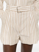 Iro Short en coton rayé anémone