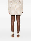 Iro Short en coton rayé anémone