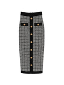 Jupe longue en tweed Balmain