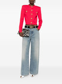 Cardigan girocollo con bottoni di Balmain