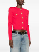 Cardigan girocollo con bottoni di Balmain