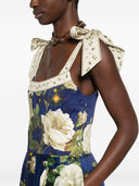 Alice + Olivia Bustier Midi Dress