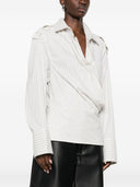 Iro Lace Striped Cotton Shirt