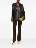 Emporio Armani Leather Blazer Jacket