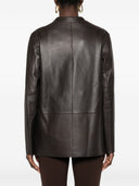 Emporio Armani Leather Blazer Jacket