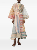 Zimmermann Rebellion Linen And Silk Dress