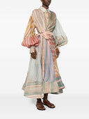 Zimmermann Rebellion Linen And Silk Dress