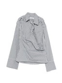 Iro Lace Striped Cotton Shirt