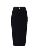 Elisabetta Franchi Knitted Midi Skirt