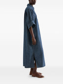 Jil Sander denim katoenen chemisierjurk