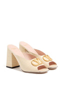 Valentino Garavani V Logo Signature Leather Mules