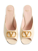 Valentino Garavani V Logo Signature Leather Mules