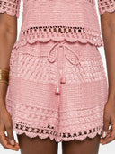 Zimmermann Wanderlust virkade bomullsshorts