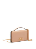 Valentino Garavani V Logo Signature Leather Wallet On Chain