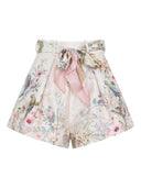 Zimmermann Rebellion Silk And Cotton Shorts