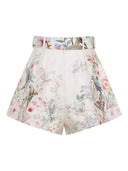 Zimmermann Rebellion Silk And Cotton Shorts